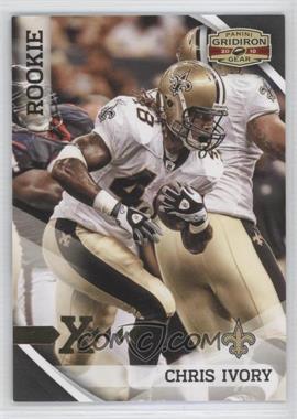 2010 Panini Gridiron Gear - [Base] - Gold X's #167 - Rookie - Chris Ivory /100