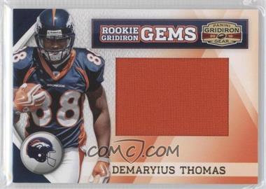 2010 Panini Gridiron Gear - [Base] - Jumbo Materials #259 - Rookie Gridiron Gems - Demaryius Thomas /25