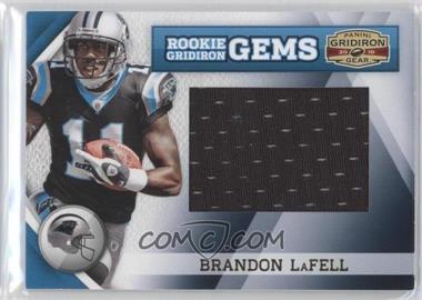 2010 Panini Gridiron Gear - [Base] - Jumbo Materials #272 - Rookie Gridiron Gems - Brandon LaFell /25