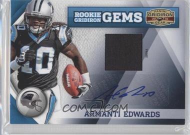 2010 Panini Gridiron Gear - [Base] - Materials Prime Signatures #278 - Rookie Gridiron Gems - Armanti Edwards /10