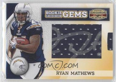 2010 Panini Gridiron Gear - [Base] #257 - Rookie Gridiron Gems - Ryan Mathews /263