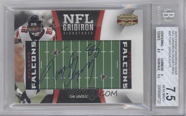 2010 Panini Gridiron Gear - NFL Gridiron Signatures #20 - Tony Gonzalez /15 [BGS 7.5 NEAR MINT+]