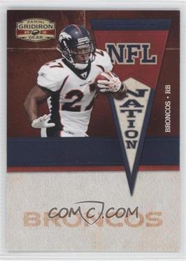 2010 Panini Gridiron Gear - NFL Nation - Platinum #22 - Knowshon Moreno /25