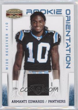 2010 Panini Gridiron Gear - Rookie Orientation - Materials Prime #22 - Armanti Edwards /25