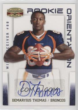 2010 Panini Gridiron Gear - Rookie Orientation - Signatures #1 - Demaryius Thomas /10