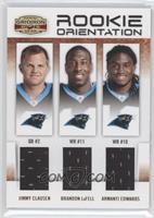 Brandon LaFell, Jimmy Clausen, Armanti Edwards #/250