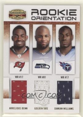 2010 Panini Gridiron Gear - Rookie Orientation Triple Materials #7 - Arrelious Benn, Damian Williams, Golden Tate /250