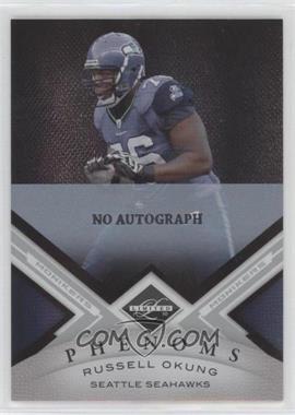 2010 Panini Limited - [Base] - Monikers Silver #192 - Phenoms - Russell Okung /199