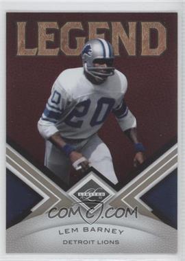 2010 Panini Limited - [Base] #136 - Legend - Lem Barney /499