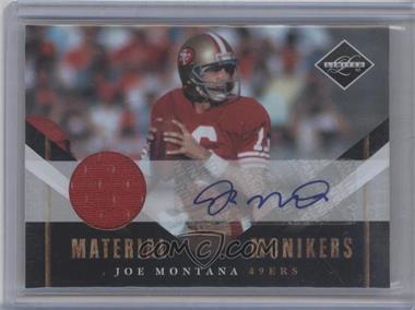 2010 Panini Limited - Material Monikers #27 - Joe Montana /50