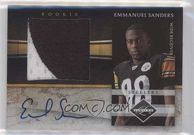 2010 Panini Limited - Rookie Jumbo Materials - Prime Signatures #29 - Emmanuel Sanders /25