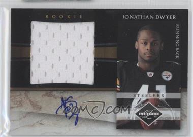 2010 Panini Limited - Rookie Jumbo Materials - Signatures #4 - Jonathan Dwyer /10