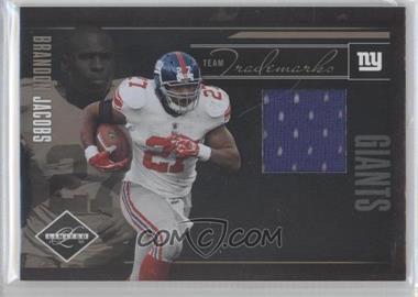 2010 Panini Limited - Team Trademarks Materials #2 - Brandon Jacobs /100