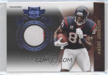 2010 Panini Plates & Patches - [Base] - Infinity Jerseys Prime Jersey Number #37 - Andre Johnson /50