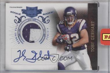 2010 Panini Plates & Patches - [Base] - RPS Rookie Jerseys Prime Nameplate Signatures #235 - Toby Gerhart /25