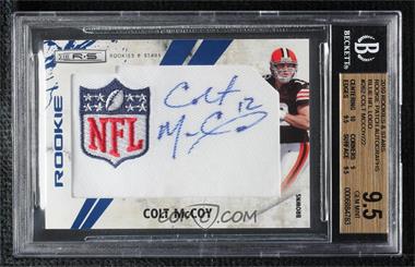 2010 Panini Rookies & Stars - [Base] - Blue NFL Logo Patch Signatures #262 - Rookie - Colt McCoy /22 [BGS 9.5 GEM MINT]