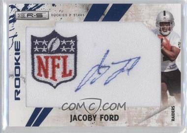 2010 Panini Rookies & Stars - [Base] - Blue NFL Logo Patch Signatures #276 - Rookie - Jacoby Ford /20