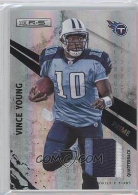 2010 Panini Rookies & Stars - [Base] - Longevity Black Holofoil Materials Prime #145 - Vince Young /25