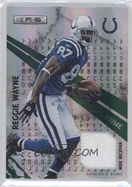 2010 Panini Rookies & Stars - [Base] - Longevity Emerald Materials Prime #65 - Reggie Wayne /50