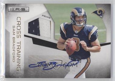 2010 Panini Rookies & Stars - Cross Training - Materials Prime Signatures #11 - Sam Bradford /10