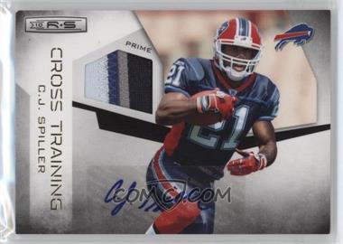 2010 Panini Rookies & Stars - Cross Training - Materials Prime Signatures #32 - C.J. Spiller /10