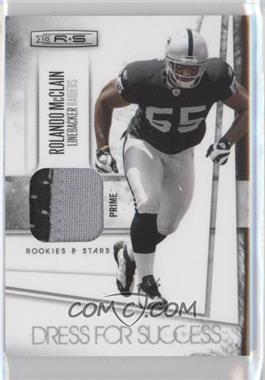 2010 Panini Rookies & Stars - Dress for Success Jerseys - Prime #15 - Rolando McClain /50