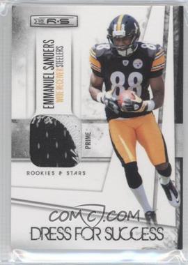 2010 Panini Rookies & Stars - Dress for Success Jerseys - Prime #9 - Emmanuel Sanders /50