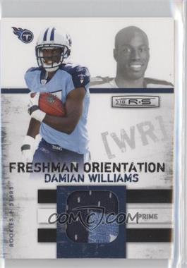 2010 Panini Rookies & Stars - Freshman Orientation Jerseys - Prime #28 - Damian Williams /50
