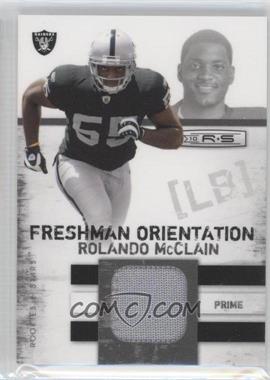 2010 Panini Rookies & Stars - Freshman Orientation Jerseys - Prime #7 - Rolando McClain /50