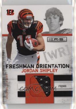 2010 Panini Rookies & Stars - Freshman Orientation Jerseys - Prime #9 - Jordan Shipley /50