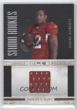 2010 Panini Rookies & Stars - Studio Rookies - Materials #27 - Andre Roberts /299