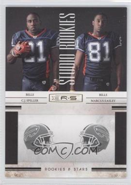 2010 Panini Rookies & Stars - Studio Rookies Combos - Gold #6 - C.J. Spiller, Marcus Easley /500