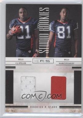 2010 Panini Rookies & Stars - Studio Rookies Combos - Materials #6 - C.J. Spiller, Marcus Easley /299