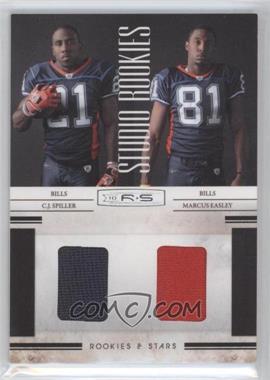 2010 Panini Rookies & Stars - Studio Rookies Combos - Materials #6 - C.J. Spiller, Marcus Easley /299