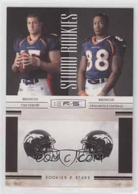 2010 Panini Rookies & Stars - Studio Rookies Combos #2 - Tim Tebow, Demaryius Thomas