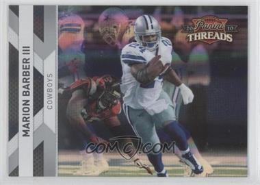 2010 Panini Threads - [Base] - Silver Century Proof #39 - Marion Barber III /250