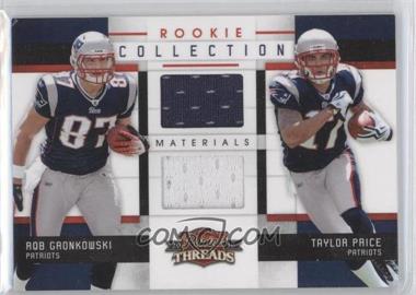 2010 Panini Threads - Rookie Collection Combos Materials #11 - Rob Gronkowski, Taylor Price /299