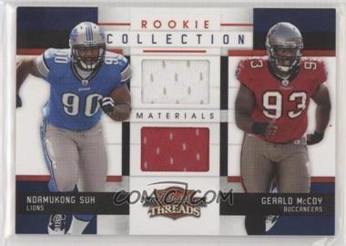 2010 Panini Threads - Rookie Collection Combos Materials #12 - Ndamukong Suh, Gerald McCoy /299