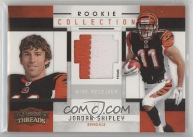 2010 Panini Threads - Rookie Collection Materials - Prime #22 - Jordan Shipley /50
