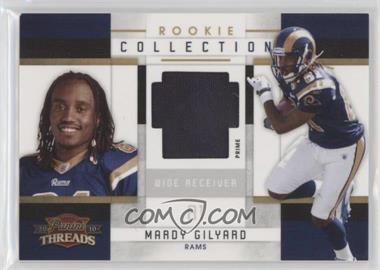 2010 Panini Threads - Rookie Collection Materials - Prime #24 - Mardy Gilyard /50