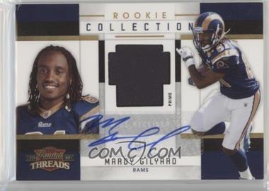 2010 Panini Threads - Rookie Collection Materials - Signatures Prime #24 - Mardy Gilyard /15