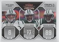 Braylon Edwards, Jerricho Cotchery, Mark Sanchez #/100