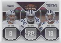 Miles Austin, Felix Jones, Tony Romo #/100