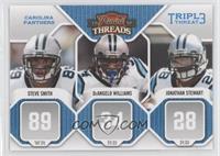 Steve Smith, DeAngelo Williams, Jonathan Stewart