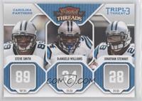 Steve Smith, DeAngelo Williams, Jonathan Stewart