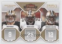 Drew Brees, Marques Colston, Reggie Bush