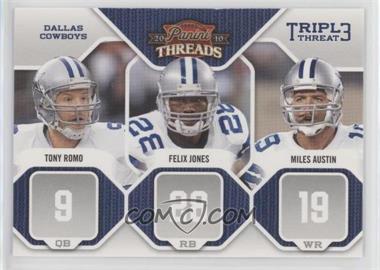 2010 Panini Threads - Triple Threat #5 - Felix Jones, Miles Austin, Tony Romo