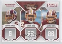 Clinton Portis, Donovan McNabb, Santana Moss