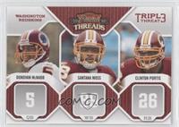 Clinton Portis, Donovan McNabb, Santana Moss