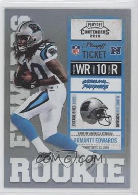 2010 Playoff Contenders - [Base] - Playoff Ticket #202.1 - Armanti Edwards /99